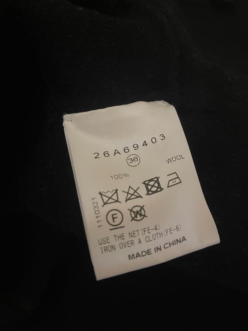 LE CIEL BLEU ルシェルブルー ダブルフェイススカーフウールコート