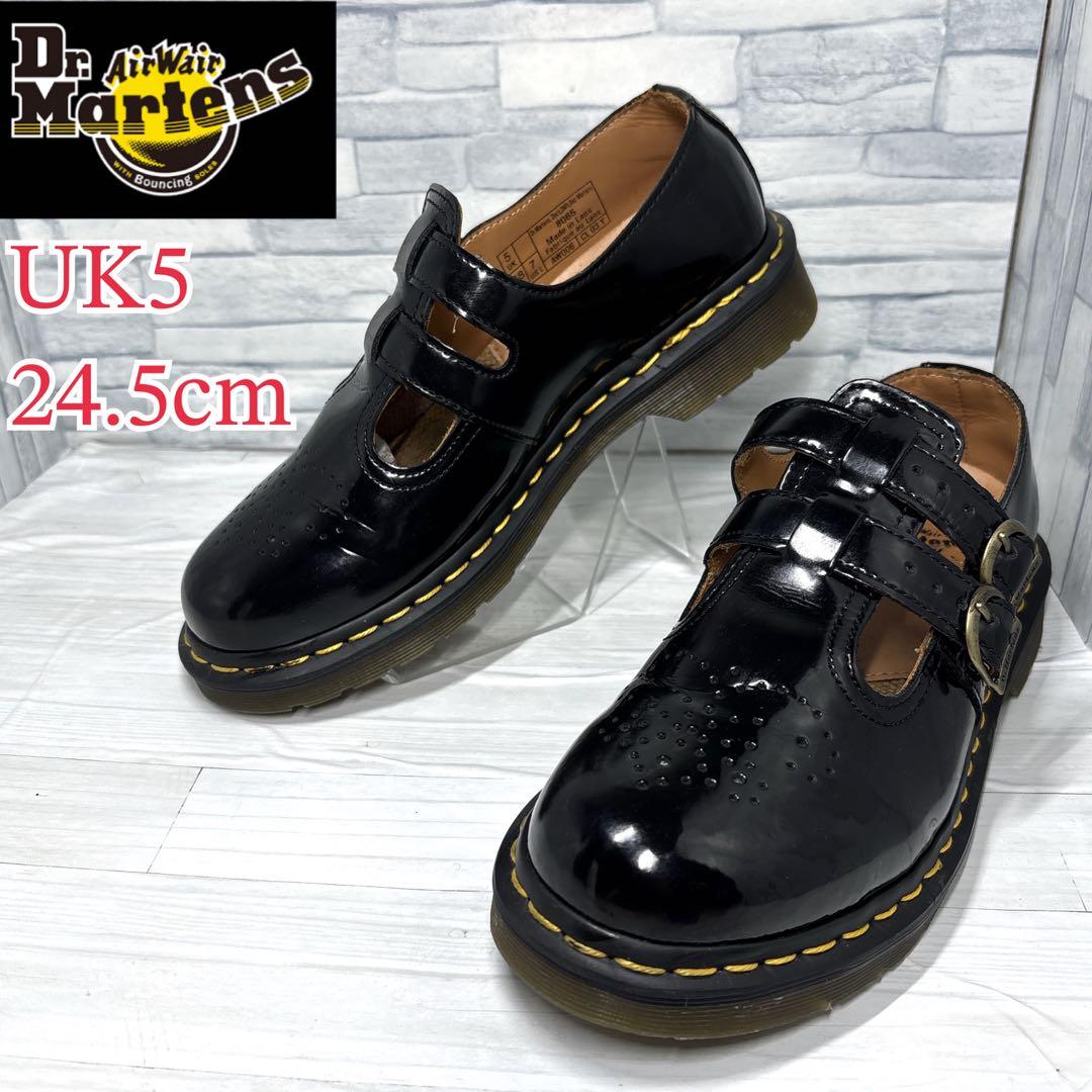 ✨美品✨Dr. Martens メリージェーン レザー ブラック 24.5cm