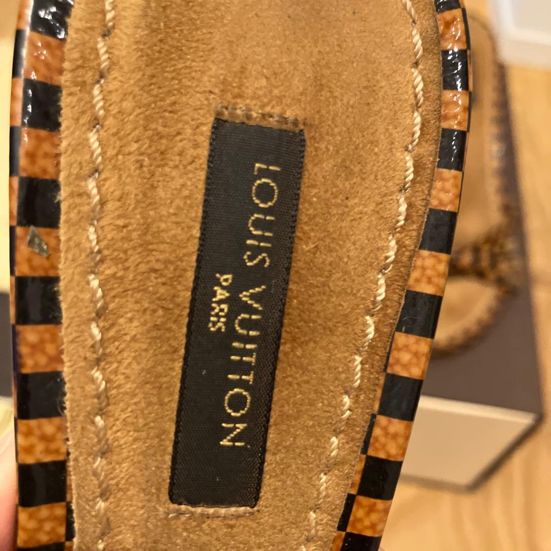 ベヤ♡ルイヴィトン ダミエ ヒール サンダル ミュール 35 1/2