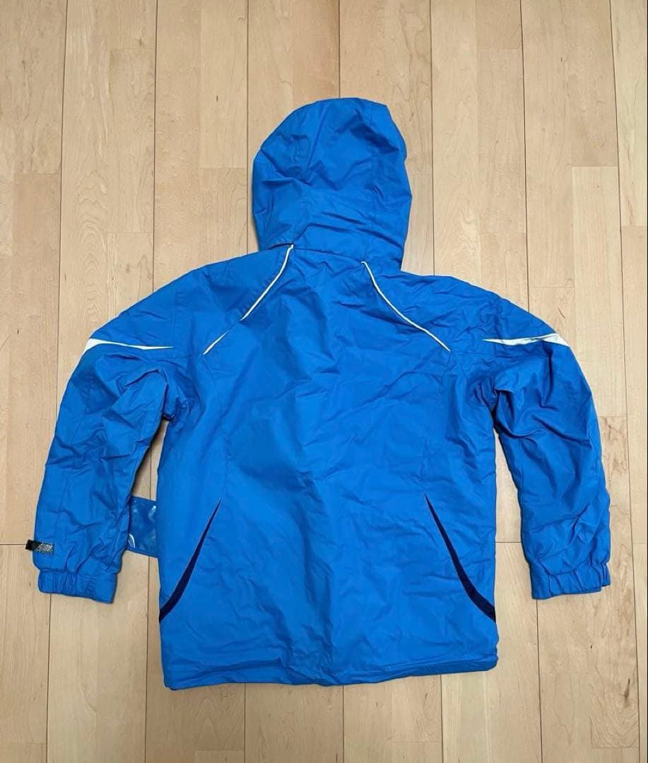 【美品】デサント スキーウェア 上下セット Sサイズ 水色＋ネイビー