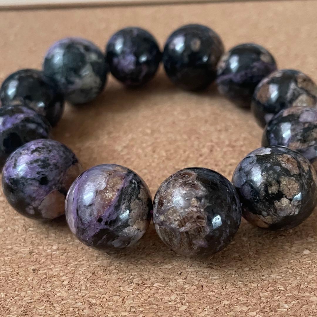 【まるちゃんマン】闇を越える守護 ブラックチャロアイト 約18〜19㎜