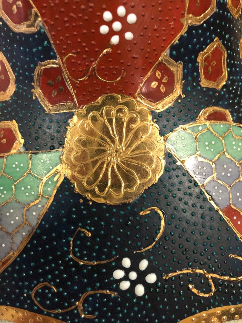 い*ち様 業者買取品！昭和レトロ 飾壺 沈香壺 孔雀 金彩飾 花瓶 花器 壺 華