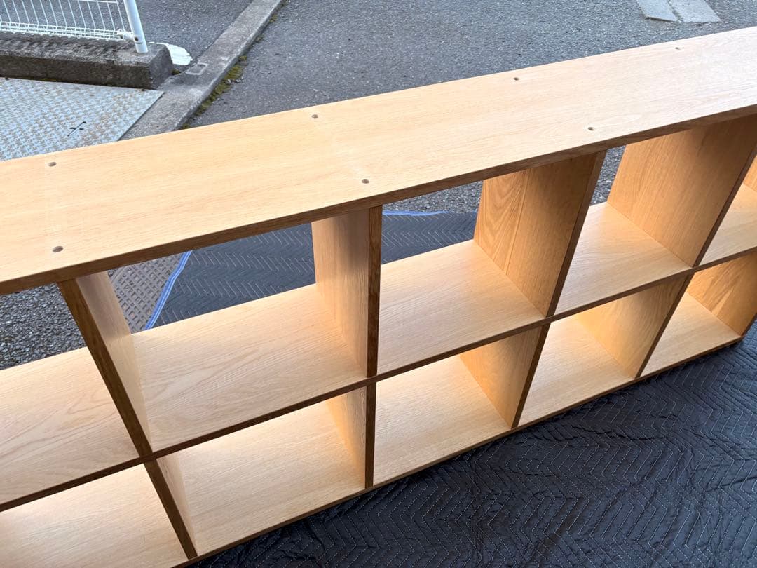 u*e様 【状態良い】無印良品 木製収納棚 5段2列 ナチュラル