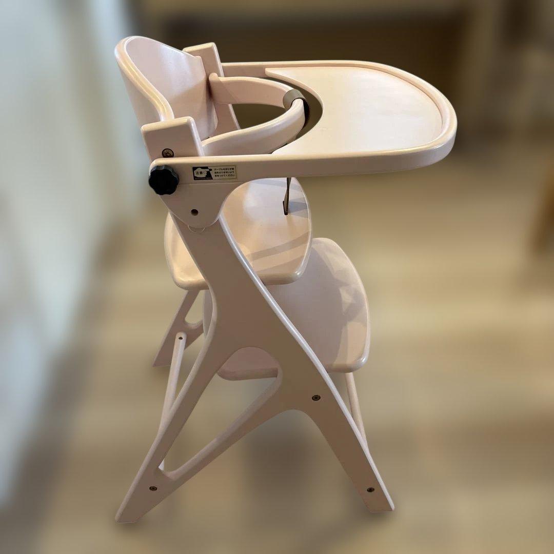 yamatoya 大和屋 ハイチェア アッフルチェア　ミルキーピンク