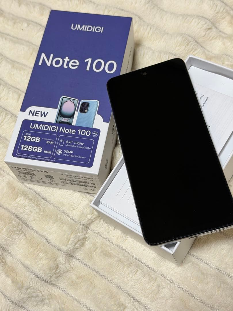 スマートフォン本体 UMIDIGI Note 100 12GB RAM 128GB ROM