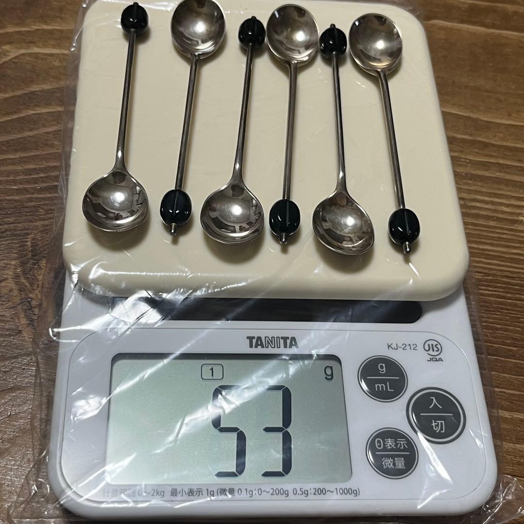 マッピン&ウェッブ コーヒービーンズ スプーン 純銀 スターリング