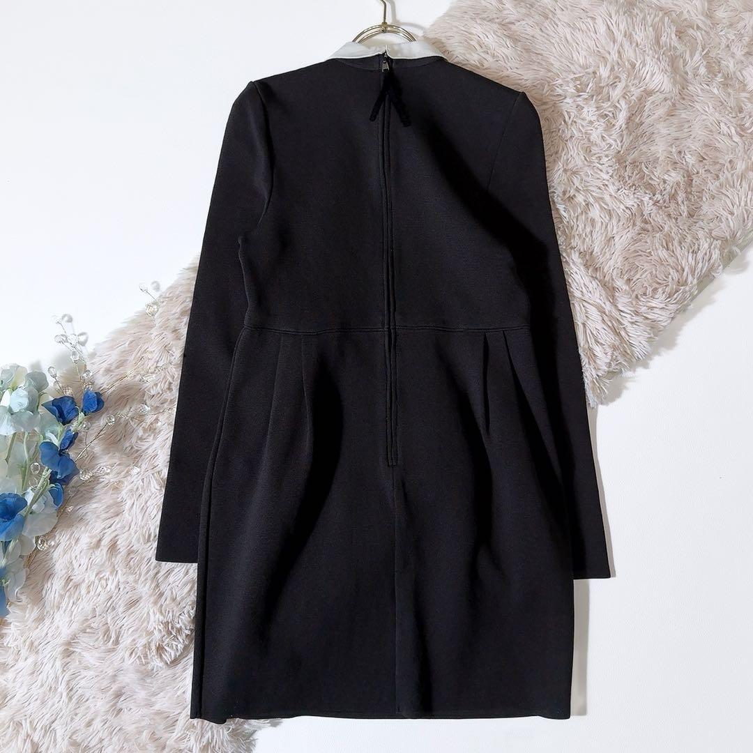 ハ*ー様 極美品ꕥフォクシーブティック グラシュー 白襟ワンピース 2WAY 3