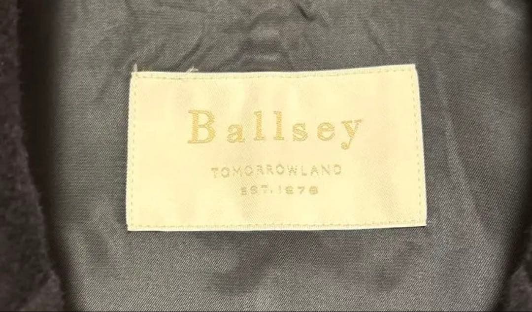 定番ボールジィ　プレミアムウールリバーオープンカラーショートコート　ネイビー36