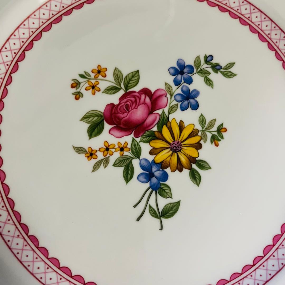 ウェッジウッド　ローズブーケ  薔薇　ピンク　5枚