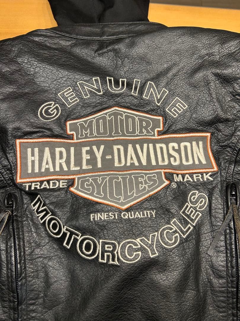 Harley Davidson レザージャケット　防寒インナー付きレディースM