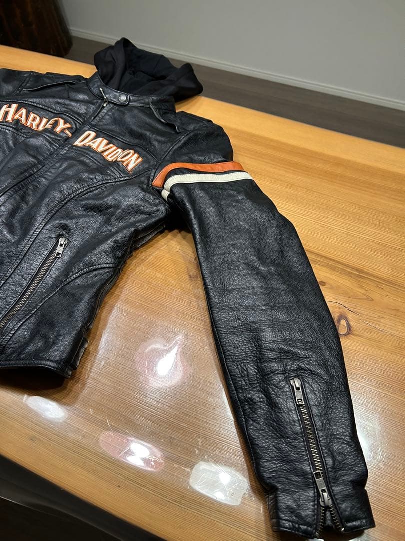 Harley Davidson レザージャケット　防寒インナー付きレディースM