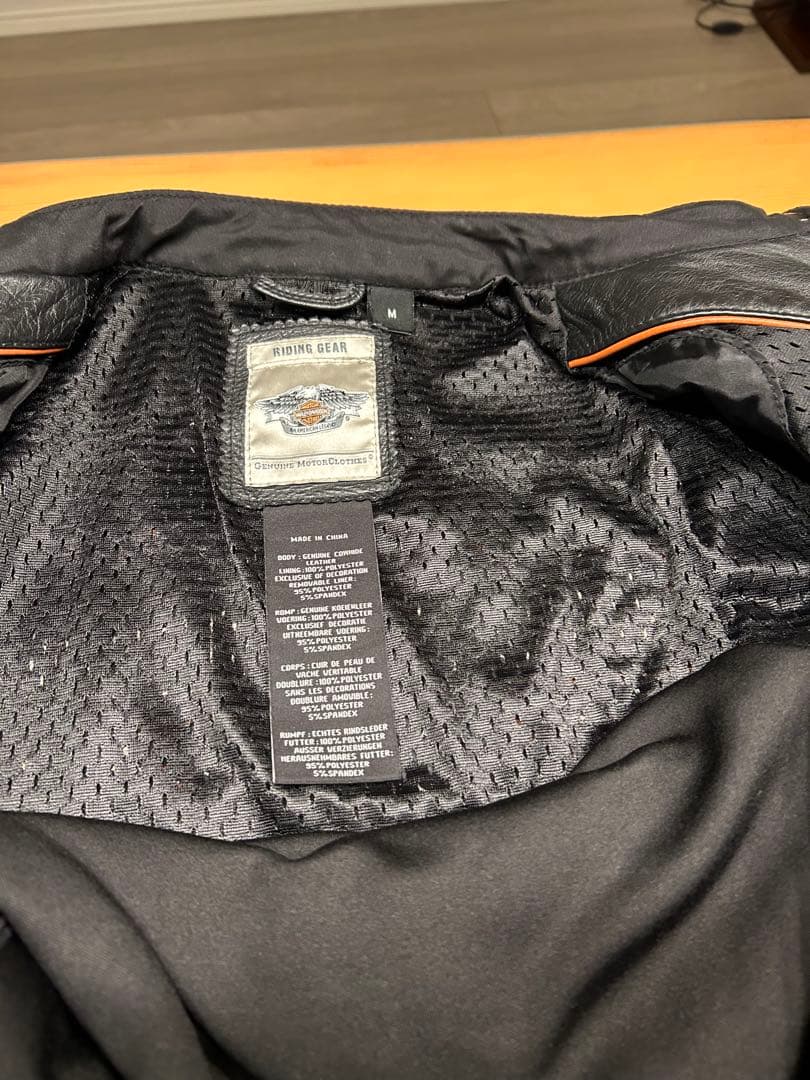 Harley Davidson レザージャケット　防寒インナー付きレディースM