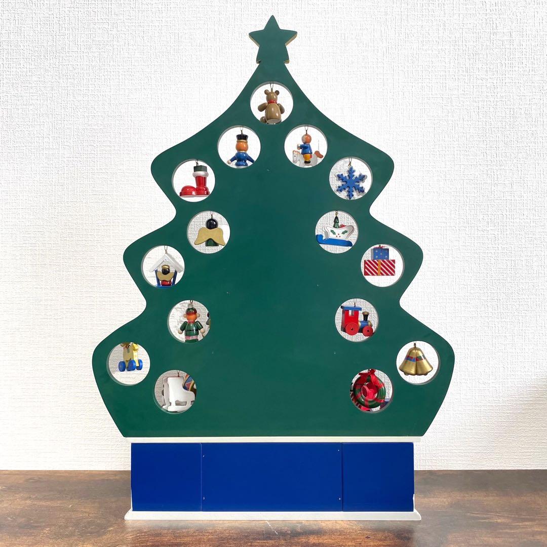 特大 WOODEN クリスマス アドベントカレンダー 木製おもちゃ オーナメント