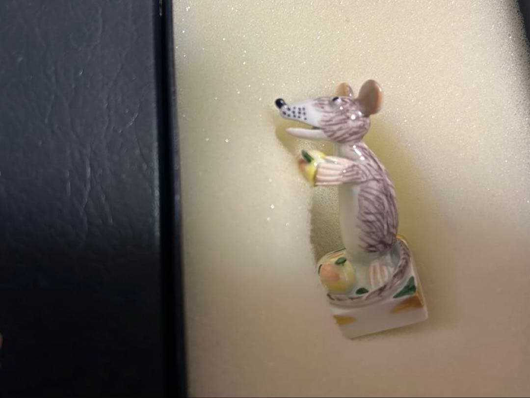 Meissen ねずみの置物 干支