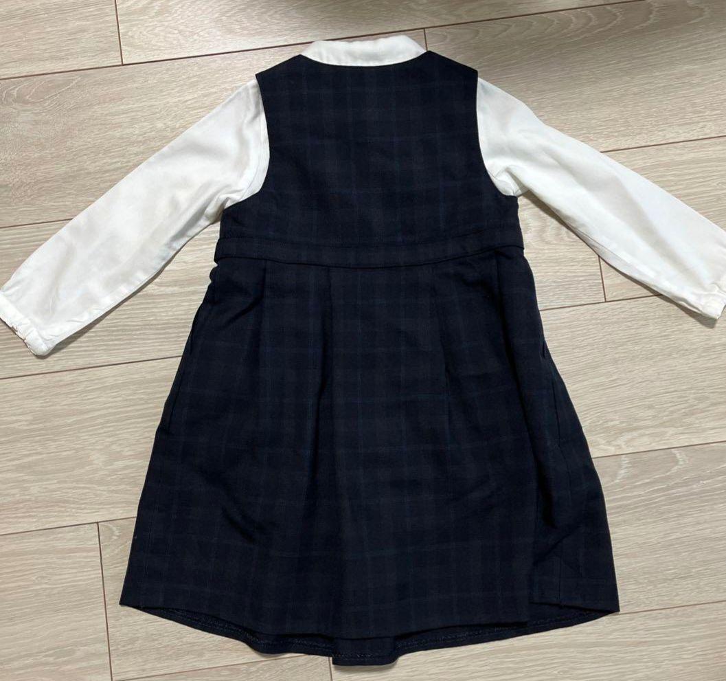 ミキハウス　フォーマル、受験女の子3点セット100サイズ