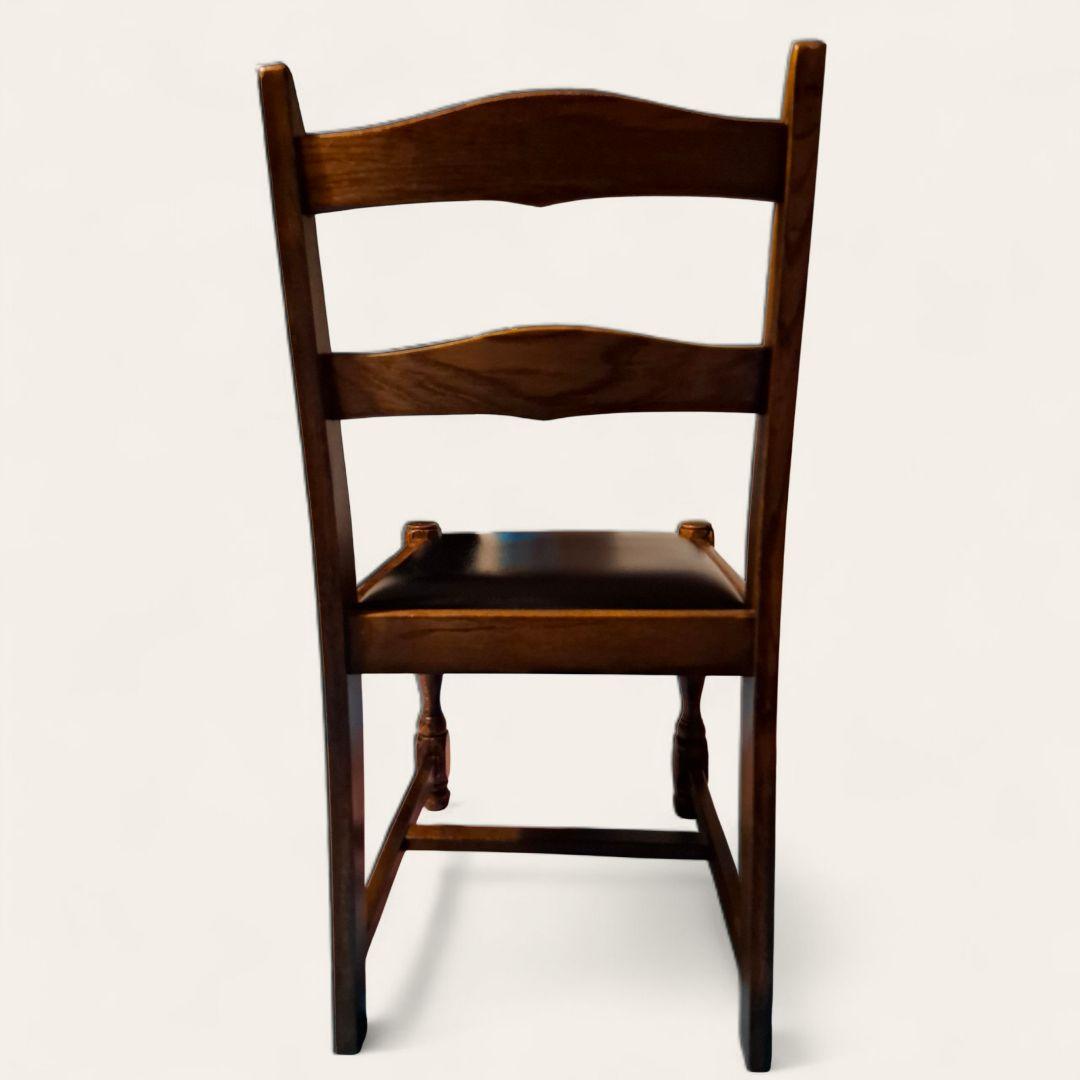 アンティーク 木製チェア バルボスレッグ ビンテージ ダイニング 椅子 古家具