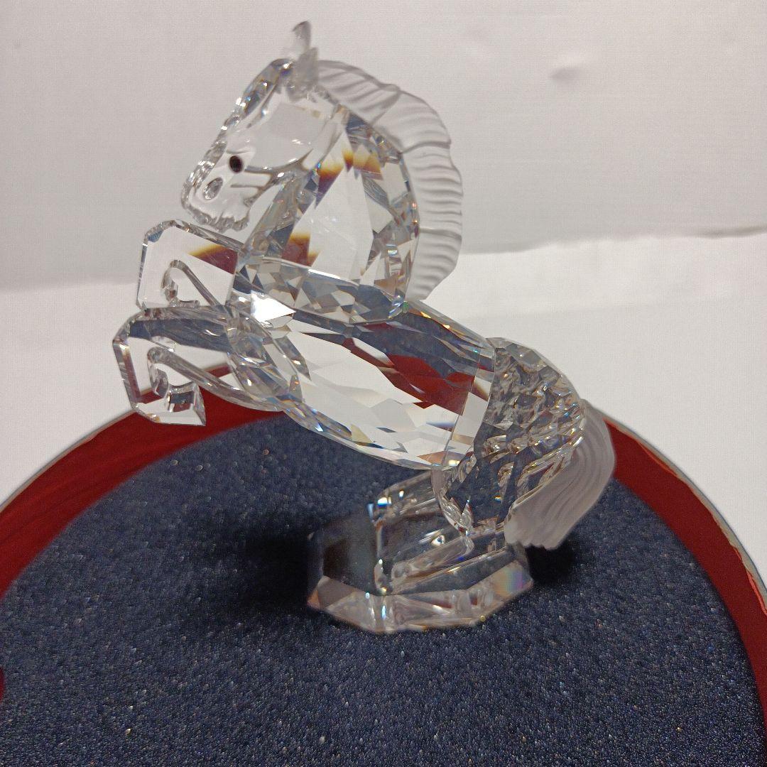 R8馬年に…スワロフスキー置物　ホースシルバー
