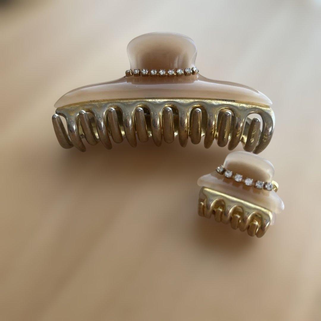 acca アッカ ヘアクリップ M・Sセット ベージュ ニューコラーナ