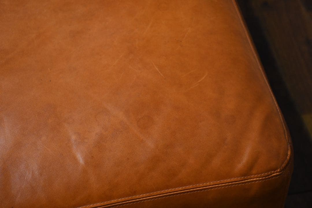 EEK89 総本革/レザー オットマン スツール スクエア型 足置き 腰掛け