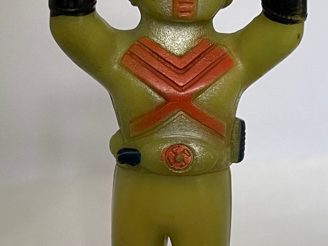 【大きな破損なし】ポピー　仮面ライダーX ミニソフビ　特撮　登場物　フィギュア
