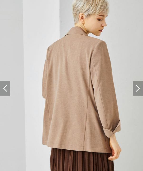 【セットアップ】studiousハイストレッチダブルブレストJK+テーパードPT