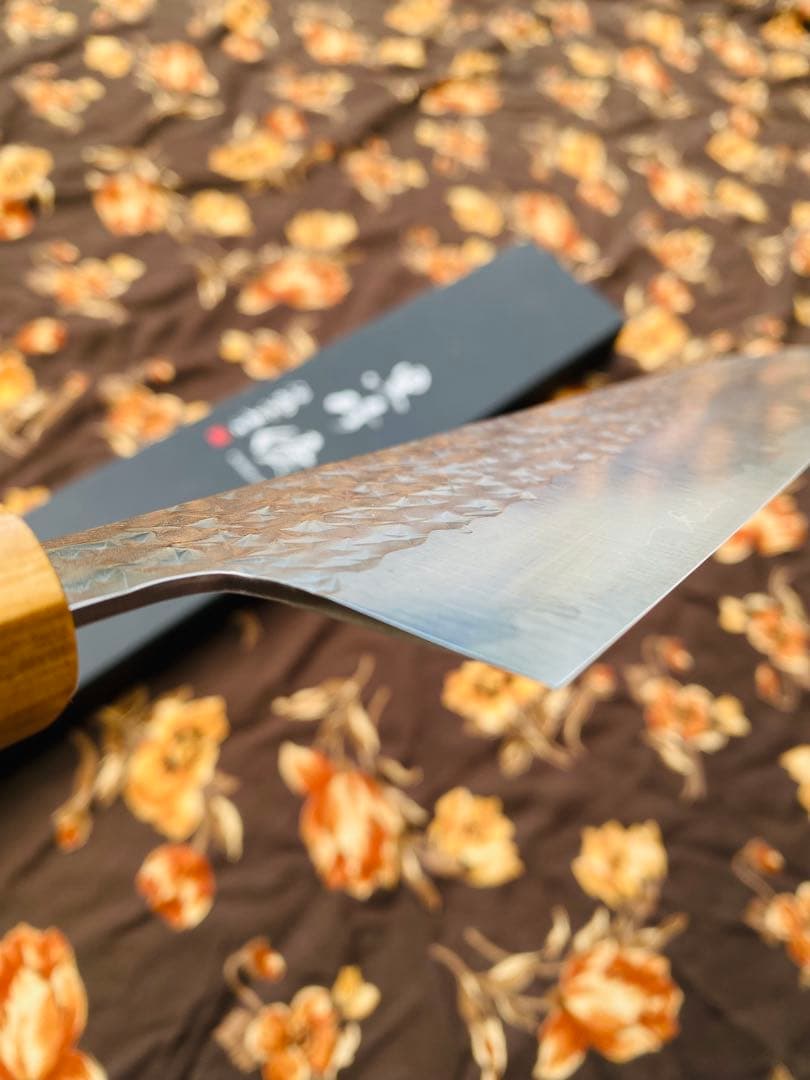 黒崎優　「閃光」牛刀包丁 240mm 紫檀柄桂 R2 / SG2