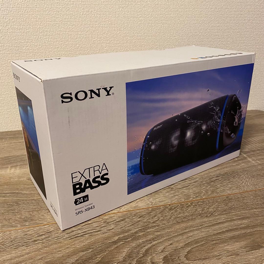 SONY SRS-XB43 ブラック Bluetoothスピーカー ケース付き