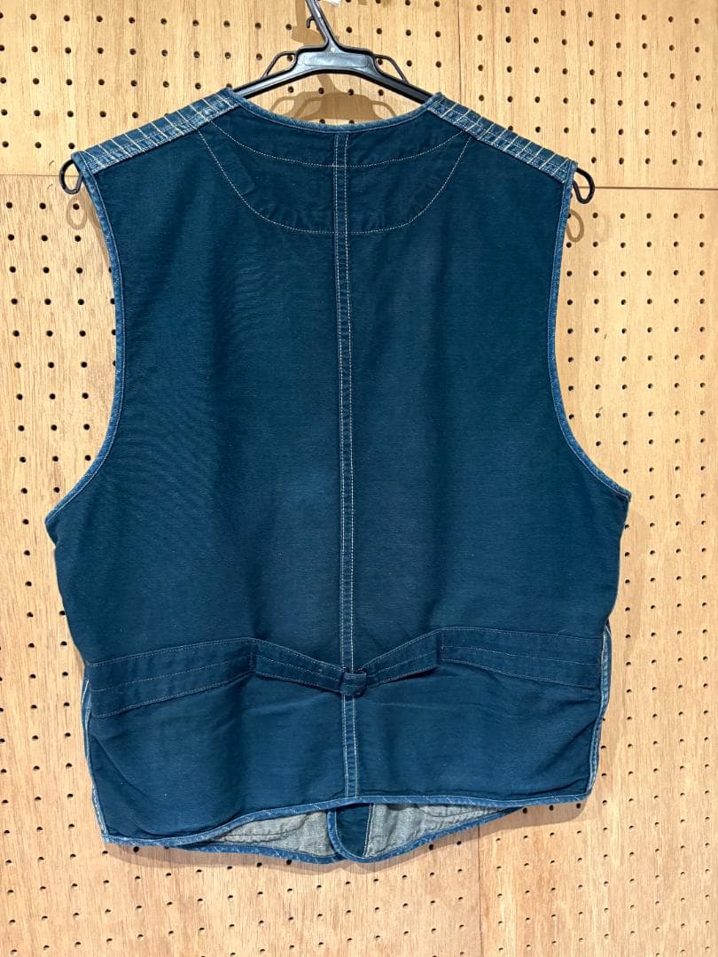 RRL ダブルアールエル ベスト ネイビーストライプ