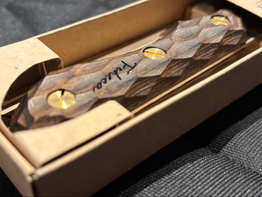 フェデカ FEDECA 三徳包丁 ナイフ 小 新品未使用 名栗ブラウン